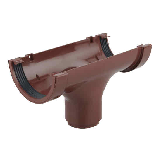 Osma Roundline Rainwater Gutter | Pipe & Fittings - OSMA 0T624 BROWN ...