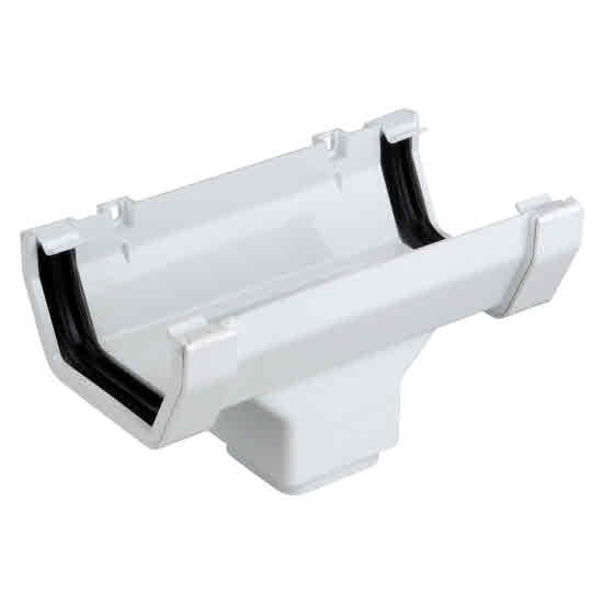 Osma Squareline Rainwater Gutter | Pipe & Fittings - OSMA 4T806 WHITE ...